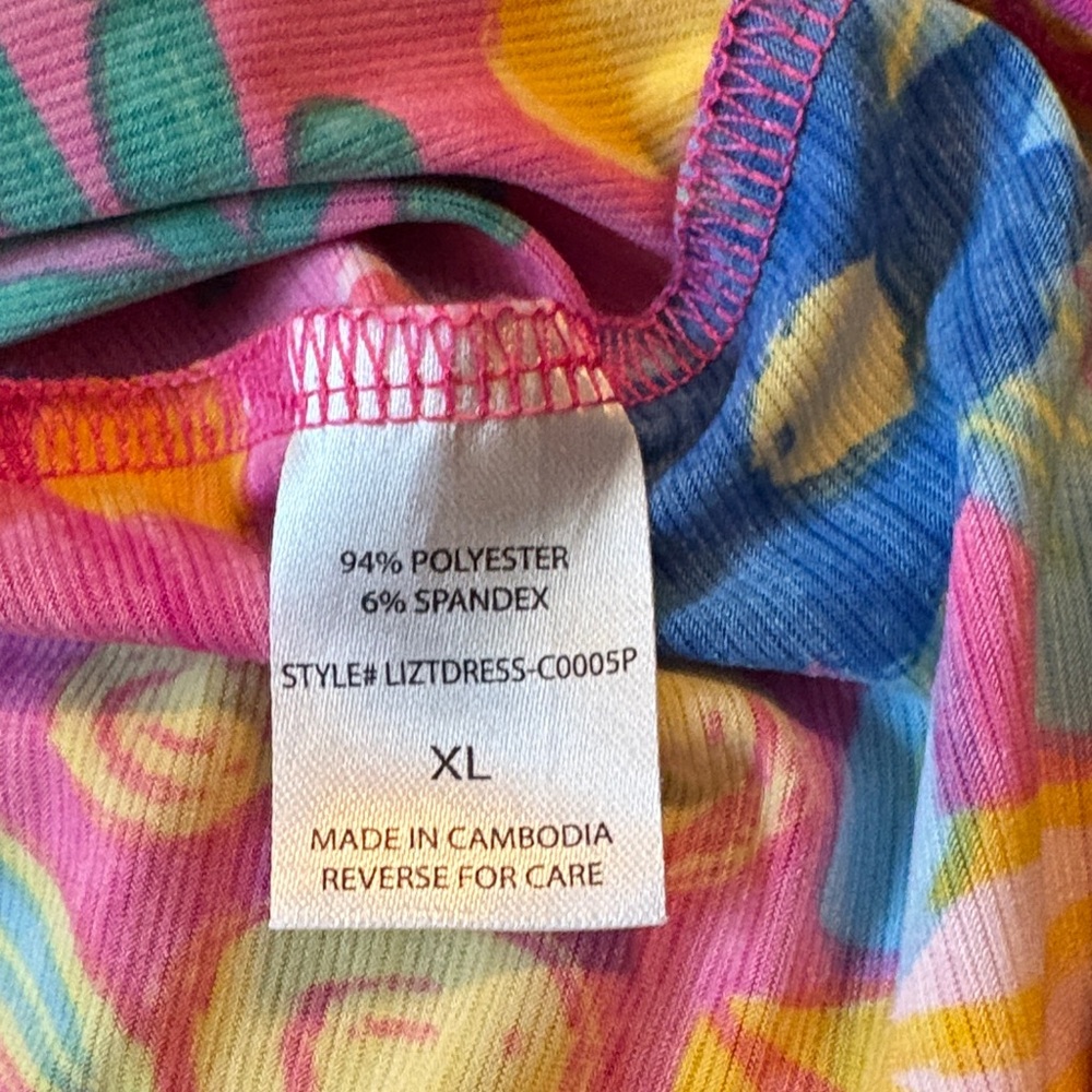 Bright Pink Floral Sleeveless Mini - Picture 6 of 8